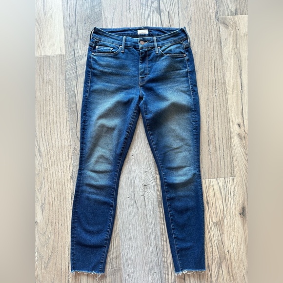 Mother Skinny Jeans The Looker Ankle Fray 26 - Picture 2 of 10